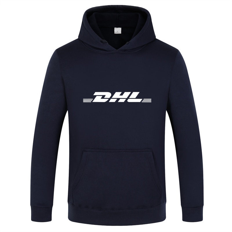 HOODIE DHL Letter Graphics Logo Print Winter Men's Hoodie Women Sweatshirt Jogger Fleece Autumn Bran