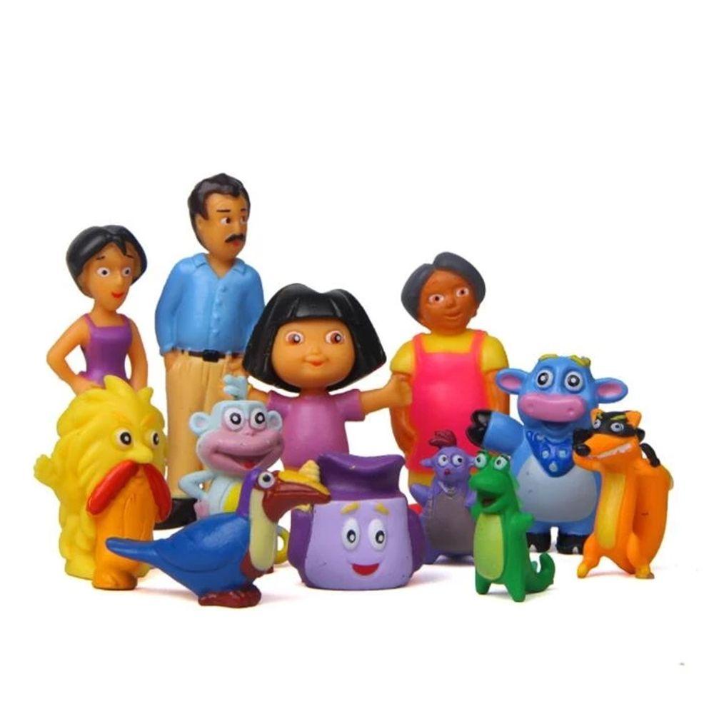 Lanfy Dora the Explorer Figure Mainan Anak Ulang Tahun Anak Hadiah Natal Dekorasi Boneka Tokoh Anime PVC Mainan TV Action Figure