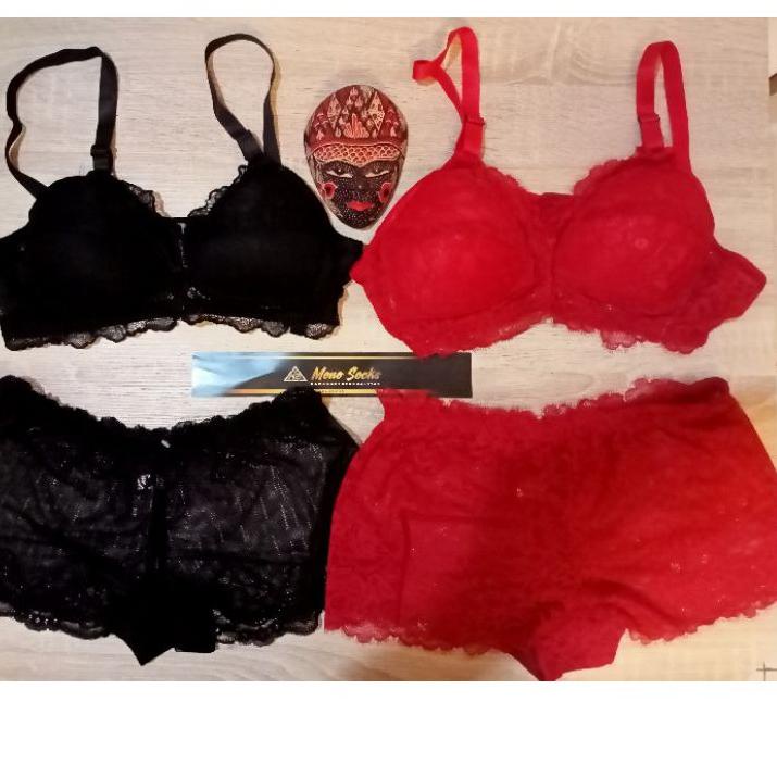 Serbuuuu.. [HITAM]BRA SET + CD HITAM,LINGERIE,BH SET + CELANA DALAM,BRA SET + CELANA DALAM FULL REND