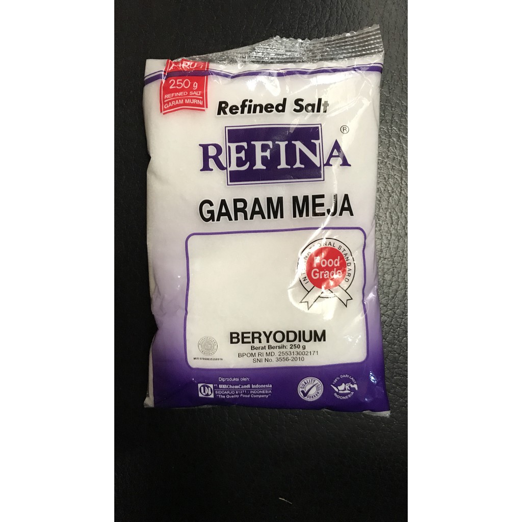 

PROMO GARAM MEJA REFINA 250G 250GR 250 G GR BERYODIUM YODIUM SACHET KECIL TERMURAH