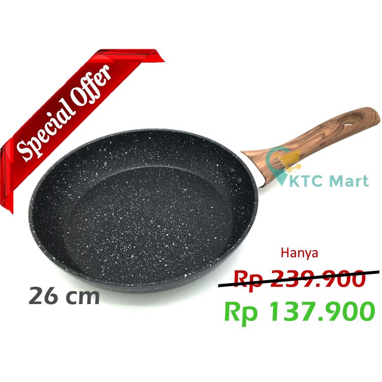 [SPECIAL] Frypan Marble Anti lengket PROMO | Premium Cookware | Penggorengan Frypan Granite