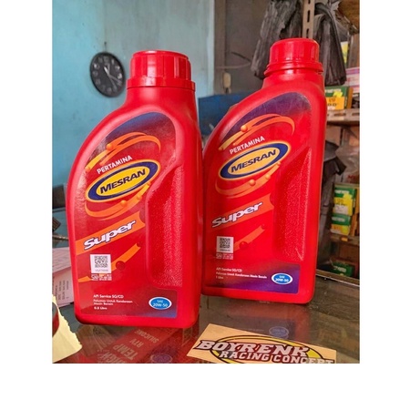 OLI MESRAN PERTAMINA MESRAN SUPER SAE 20W -50 800ML 1000ML - BOYRENK RACING