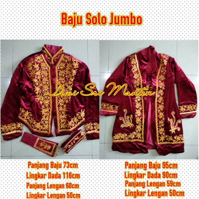 Set kebaya solo bludru