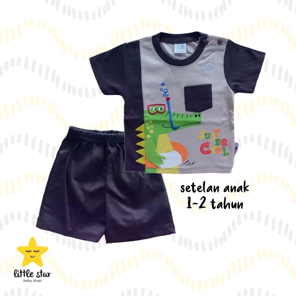 Little Ant Setelan Anak Cowok | Kaos Celana Anak Cowok | Setelan Bayi Cowok