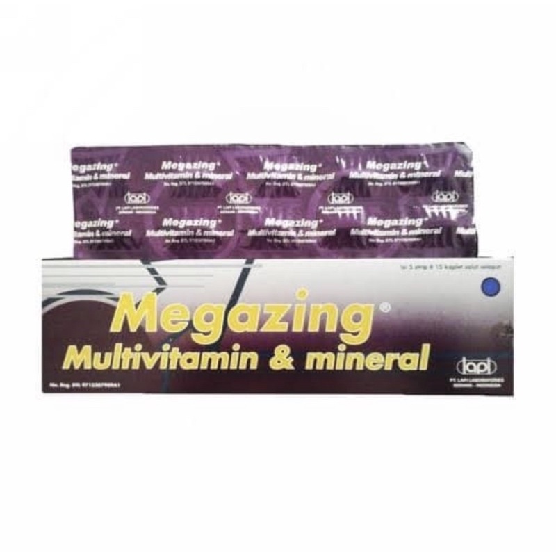MEGAZING MULTIVITAMIN DAN MINERAL BOX ISI 50