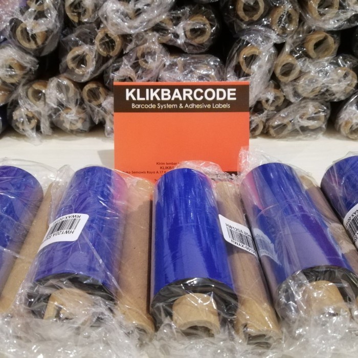 

85 MM X 100 M SONY PREMIUM WAX TX 45 - FACE OUT || CORE ½" - DOUBLE CORE || RIBBON BARCODE - LABEL SEMICOATED THERMAL TRANSFER