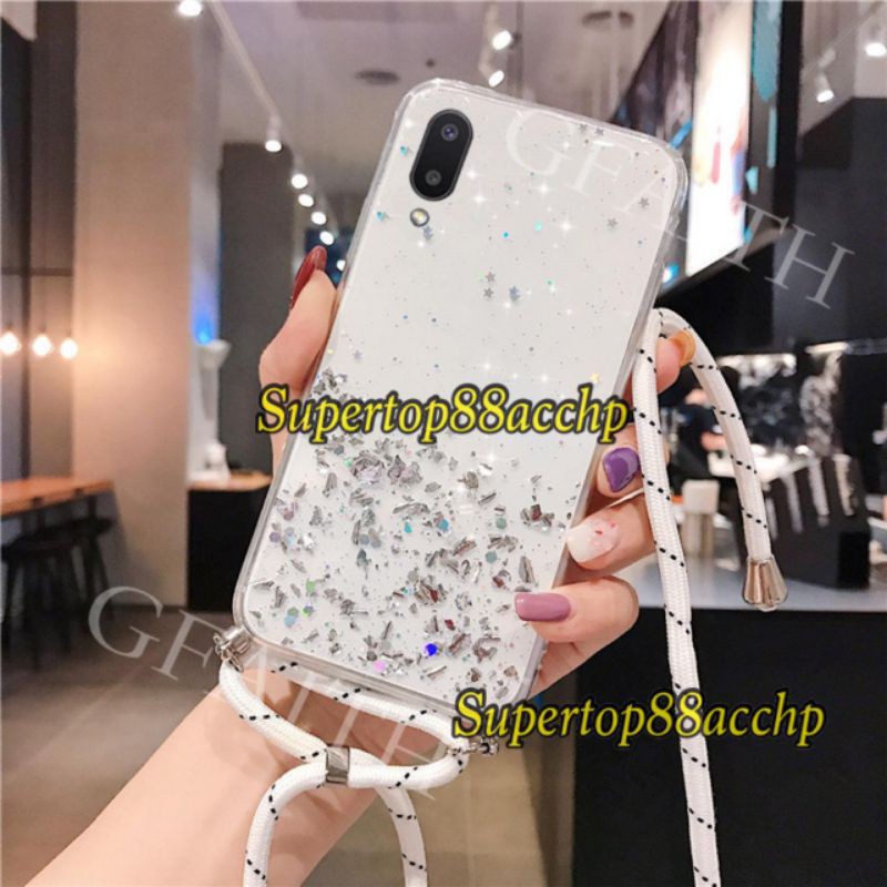 Case Tali Nagita Samsung A32 4G A52 A52S 5G A72 A22 4G A22 5G A02 M02 M22 M32 Lanyar Glitter Gantungan