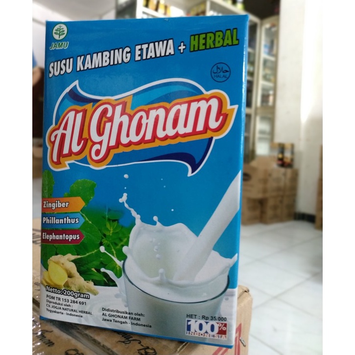 

Susu Kambing Etawa + Herbal Al Ghonam