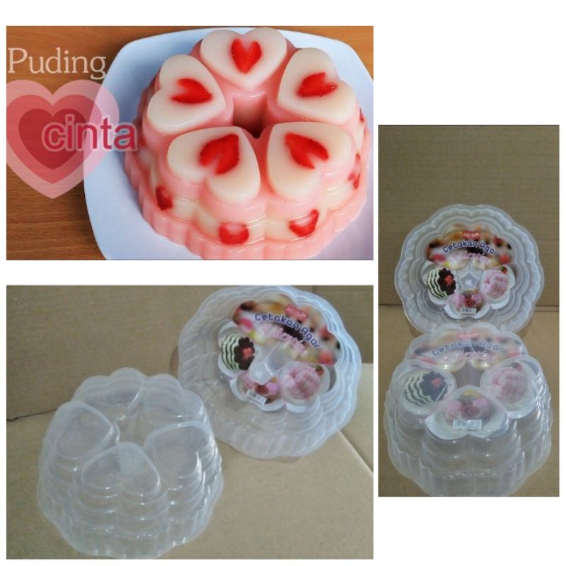 cetakan puding valentine/cetakan agar valentine/cetakan jelly