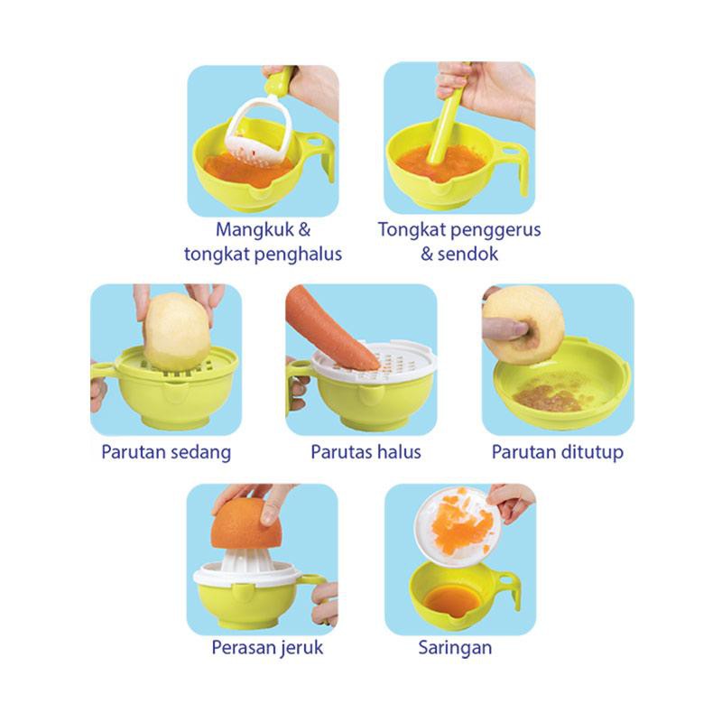 ❤ BELIA ❤ BABY SAFE Multi Food Grinding Set AP014 Pengolah makanan bayi BPA Free