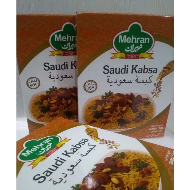 

Mehran Saudi Kabsa 200 Gram Bumbu Nasi Kabsah Asli Arab Original Timur Tengah Kabsaa Kebuli