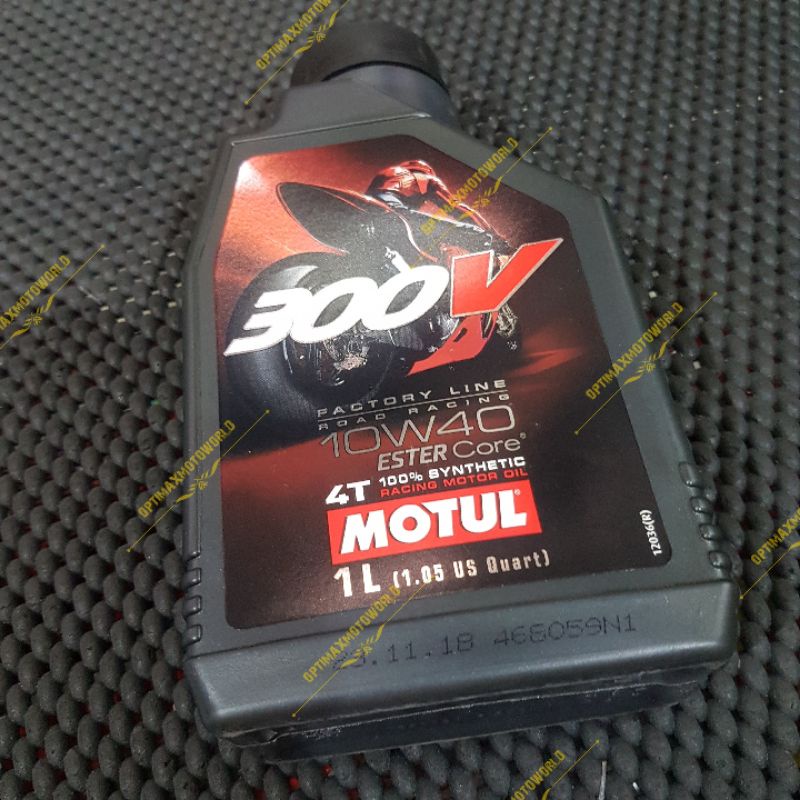 OLI MESIN MOTUL 300V 10W 40 original motul