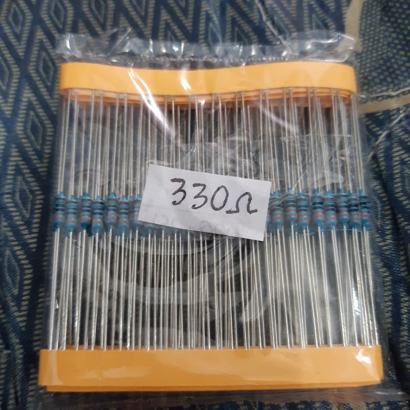 Resistor 330 ohm 1/4W 1% metal film taiwan 100biji