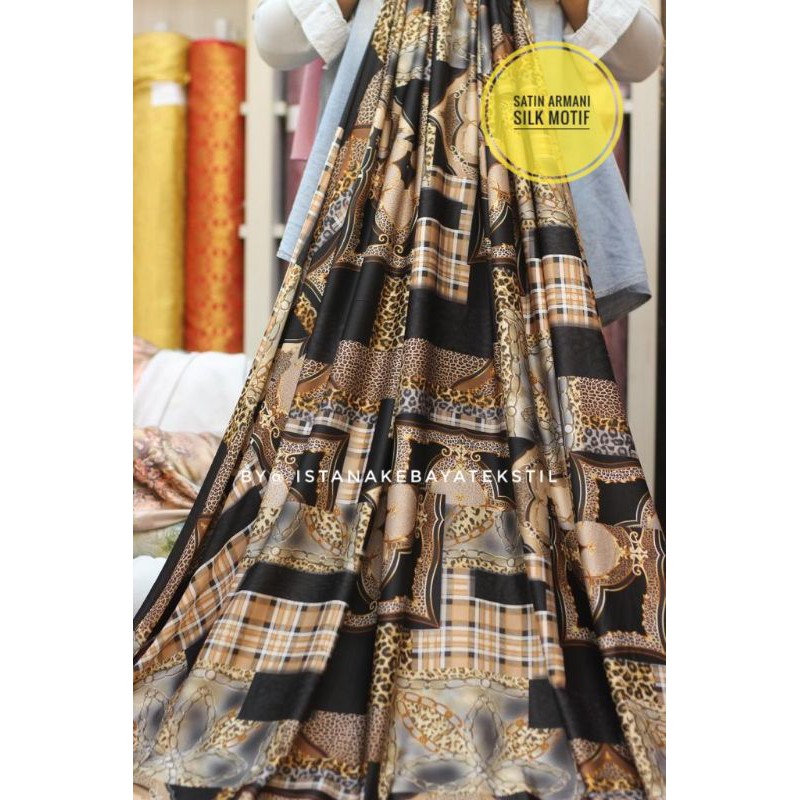 SATIN ARMANI SILK MOTIF