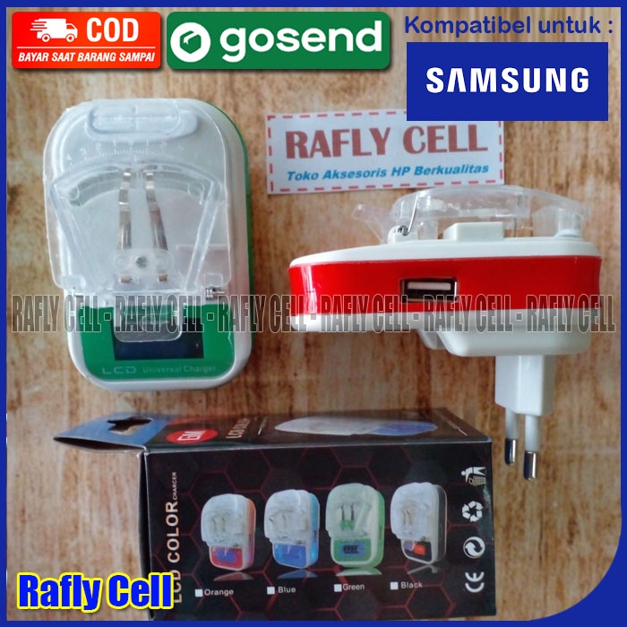 Charger Kodok Desktop Universal 1 USB Lampu LCD Indikator Untuk Carger Isi Baterai HP Jadul Lama Bat