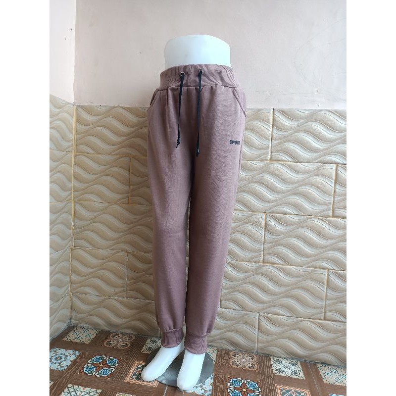 Joger sport dewasa cowo cewe LOGO sport