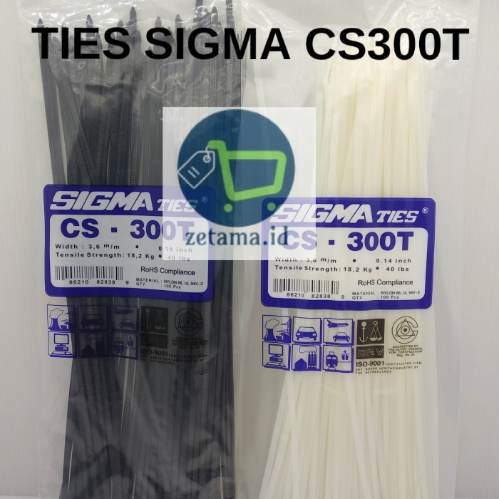 

ORGANIZER-DOCUMENT- KABEL TIES 30CM SIGMA CS-300T / SIGMA CS300T - PUTIH -DOCUMENT-ORGANIZER.