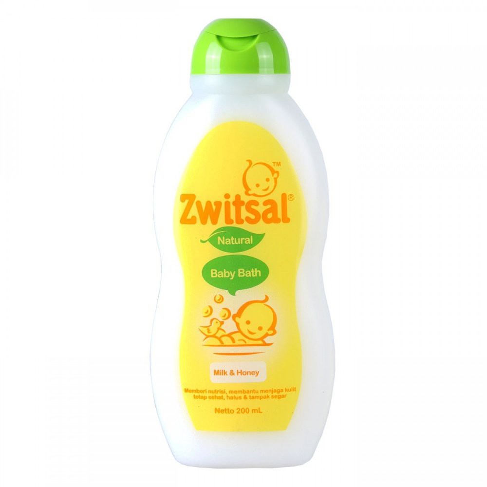 Zwitsal Baby Bath Natural Milk &amp; Honey 200 Ml