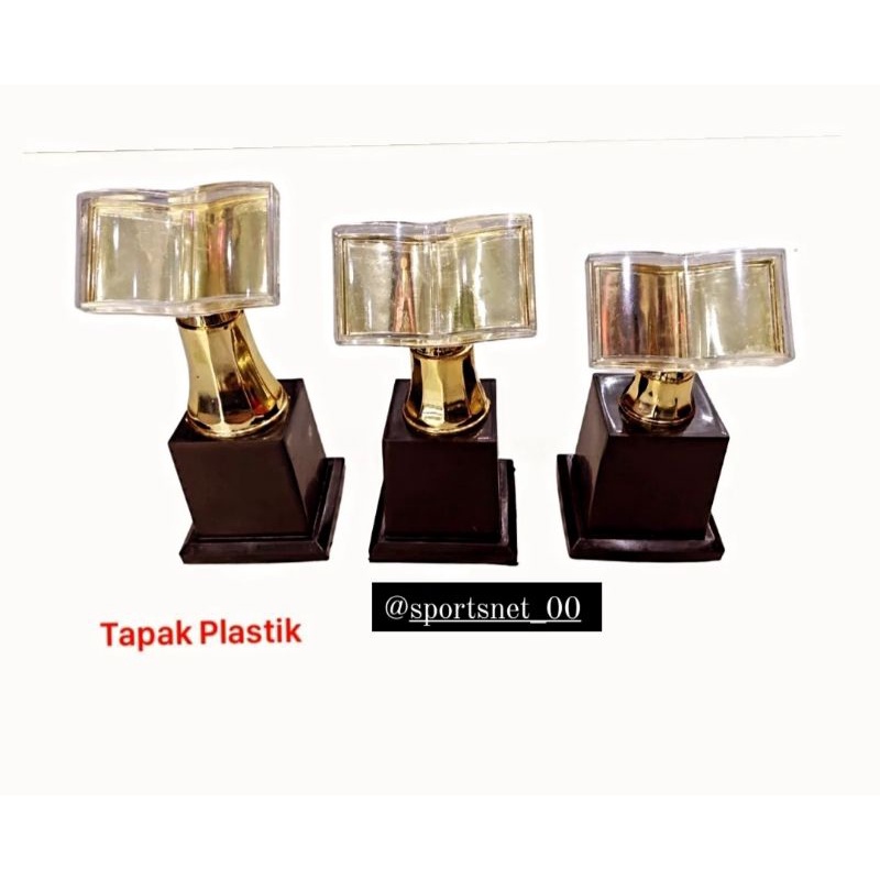 Piala Murah / Trophy Model Buku / Al Quran Tapak Plastik Per Set(3bh)