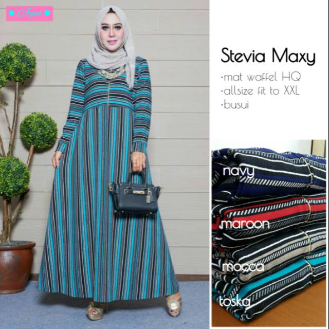 Baju long dress Stevia maxi