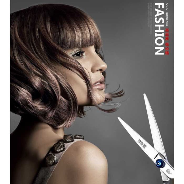 Perlengkapan salon set potong rambut stainless + Tas kulit |Alat Potong Rambut Murah