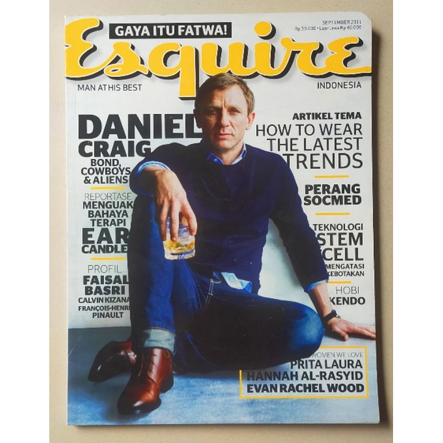 Majalah Esquire Indonesia September 2011 - Cover Daniel Craig