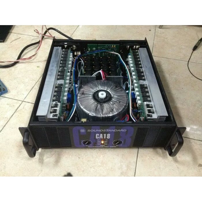 POWER AMPLIFIER CA 18/CA18 SOUNDSTANDAR ( BODY PANJANG )CA18