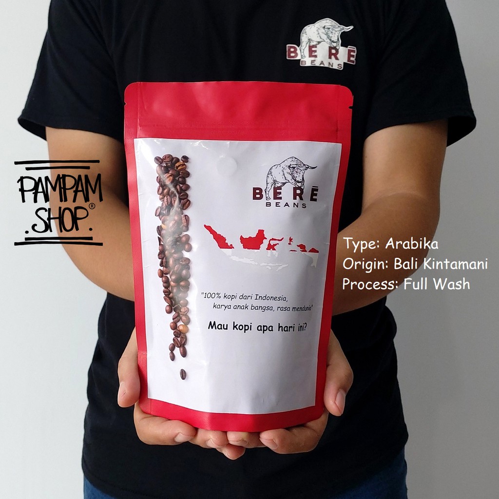 

Kopi Arabika Bali Kintamani Indonesia 250 GRAM Biji Bubuk Coffee Beans Giling Arabica Bean Tubruk