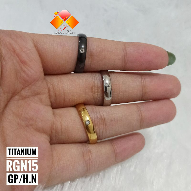 Cincin titanium mata satu RGN15/RGN16