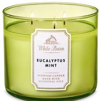 [ COD] BBW Bath and Body Works EUCALYPTUS MINT 3 Wick Scented Candle 411 gr SALE Kode 552