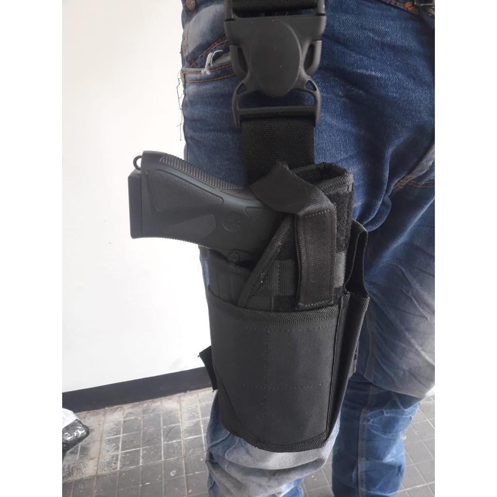 SepatuKantorDInas Holster Paha tactical army woodland ada tmp mag