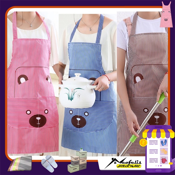 Celemek PVC Imut / Apron Bear - NEOFELIS PR0098