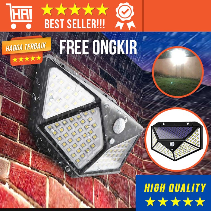 LAMPU SOLAR TAMAN TENAGA SURYA / LAMPU DINDING LED / LAMPU HIAS DINDING SOLAR WALL WATERPROOF LAMPU 