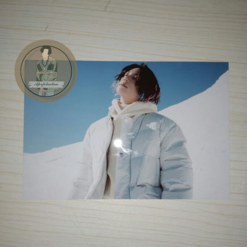 Postcard Poca PC 4x6 Winter Package Winpack BTS Jungkook JK Suga Yoongi