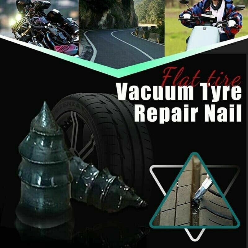 SKRUP PAKU TAMBAL BAN tubles Vacuum Tyre Repair Nail Tire Repair Tubeless Rubber Nails LEM TUBBLES AA