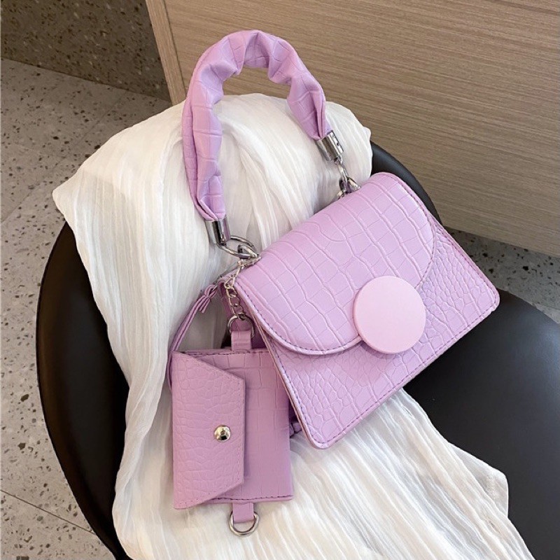 Tas Slempang Wanita FREE POUCH SLING CEWEK SHOULDER KONDANGAN LB 191 D1U9 branded COD lucu murah