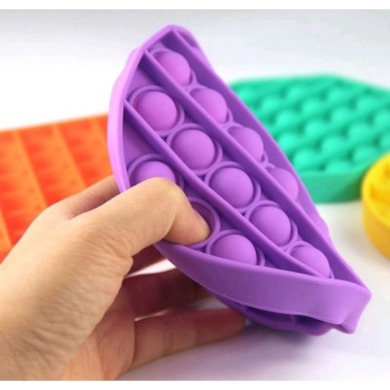 POP IT FIDGET TOY RAINBOW | PUSH POP BUBBLE FIDGET | MAINAN ANAK POP IT KARAKTER | POP IT POLOS-2