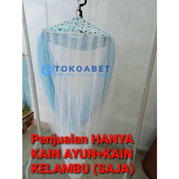 PAKET POLAR (Kain Ayun BASIC+Kelambu) Ayunan Bayi Manual &amp; Ayunan Elektrik Otomatis #tokoabet