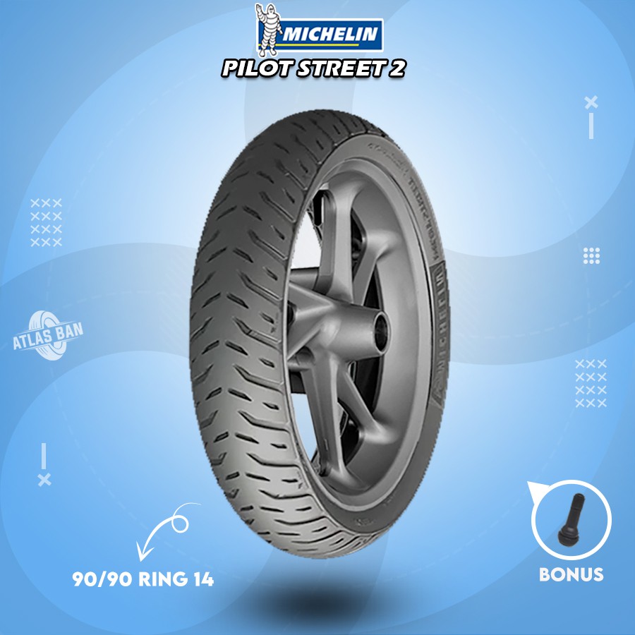 Ban Belakang Tubles Motor Matic HONDA BEAT, VARIO MICHELIN PILOT STREET 2 90/90 Ring 14 Tubles
