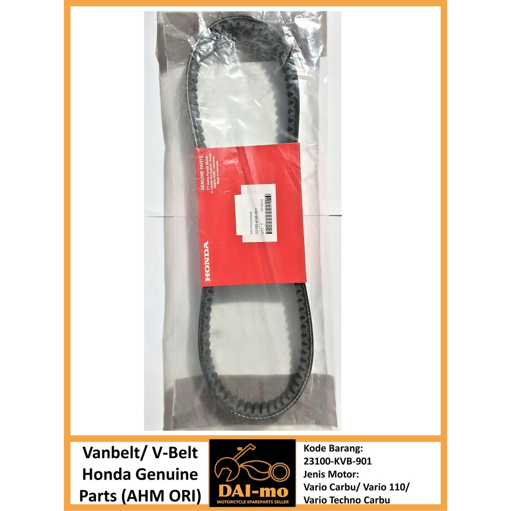 Vanbelt Vario 110/ V belt Vario Karbu/ Vbelt Vario Techno Karbu Honda Asli 23100-KVB-901 AHM Ori