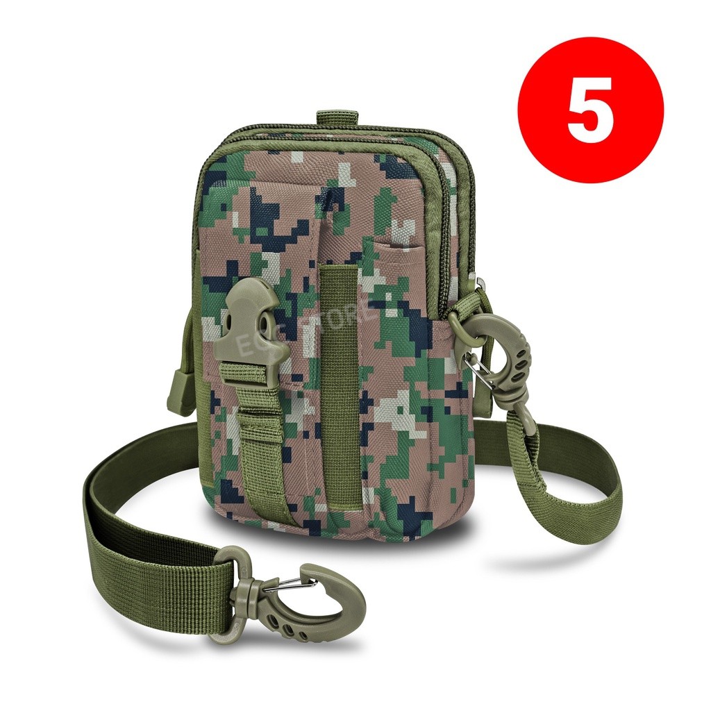 TAS PINGGANG HP / TACTICAL ARMY / FASHION TRAVELLING / TACTICAL MILITARY-ACU GREEN TALI