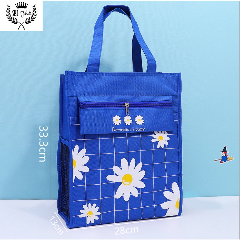 Tas Belajar / Tas sekolah / Tas Kursus anak Tote Bag / MESSENGER BAG anak motif kartun