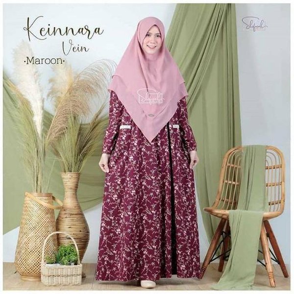 SHOFWAH - KEINNARA VEIN DRESS - GAMIS KATUN JEPANG - DAILY WEAR - BUSUI FRIENDLY