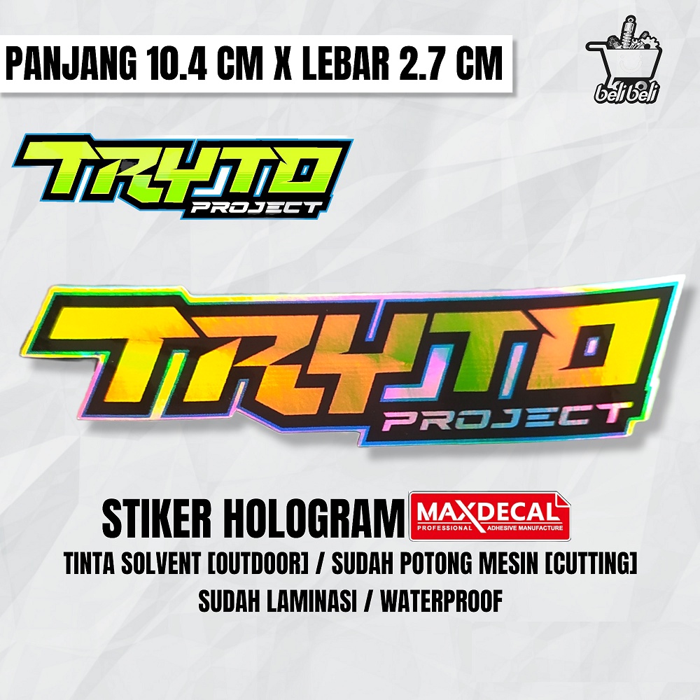 stiker tryto terbaru / stiker balap / stiker motor terbaru / stiker hologram / stiker racing terbaru