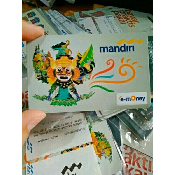 Mandiri eMoney desain Garuda (Barong) ORI /Like eTOLL Tapcash Flazz or Brizzi