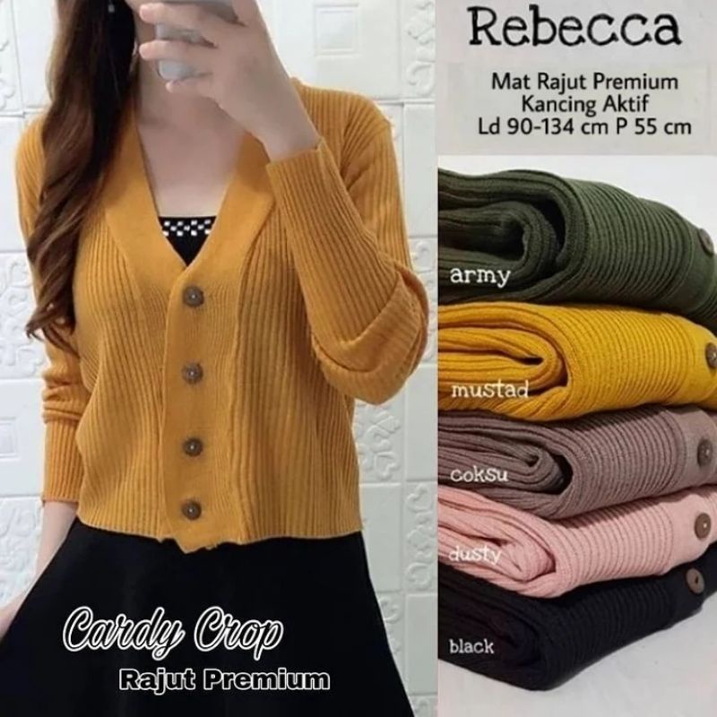 Cuci Gudang Crop Wanita Cardigan Wanita