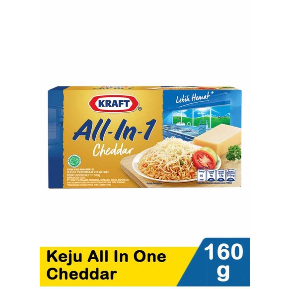 

Kraft All In One Cheddar 160G