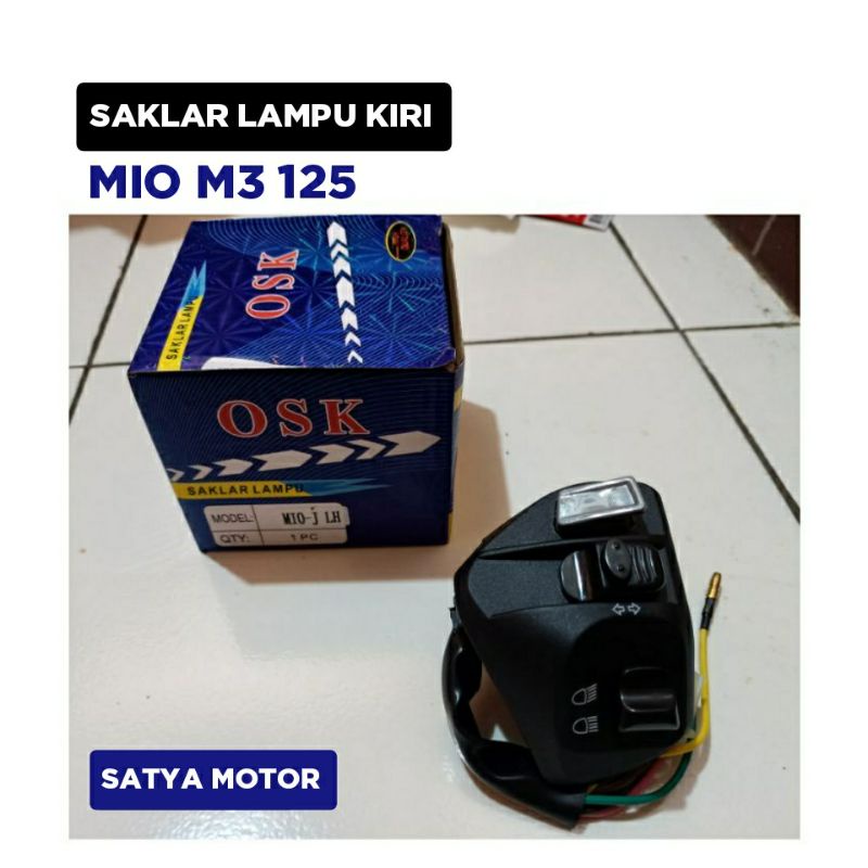 Saklar lampu Kiri Mio M3 125 / Holder Tombol Depan Set Lampu Assy / Osk