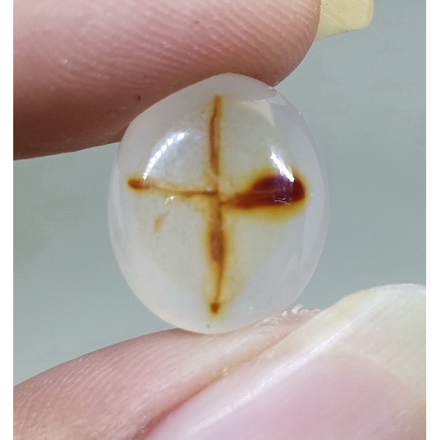 Batu Akik Asli Gambar Salib Asli No Dyed Original