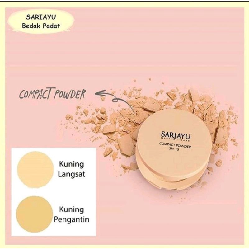 Sari Ayu  Bedak Padat Compact 15gr/KUNING LANGSAT & KUNING PENGANTIN